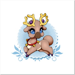 Chibi Holiday Stantler Posters and Art